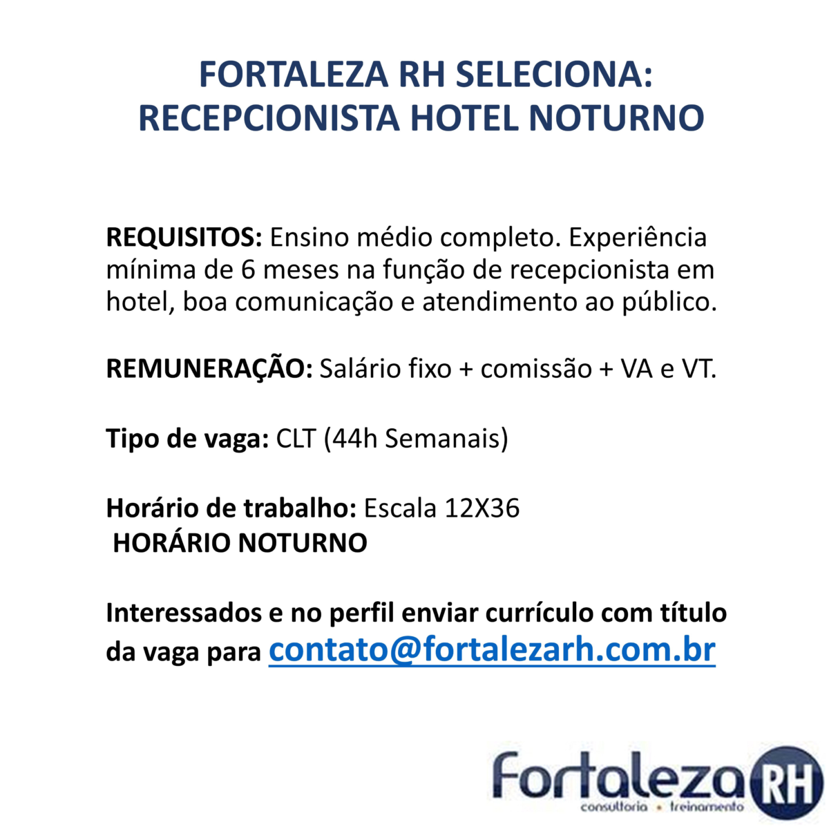 Vaga para Recepcionista para Hotel Portal Vagas