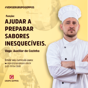 Vaga para Auxiliar de Cozinha