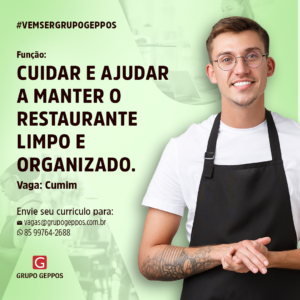 Vaga de Emprego para Cumim