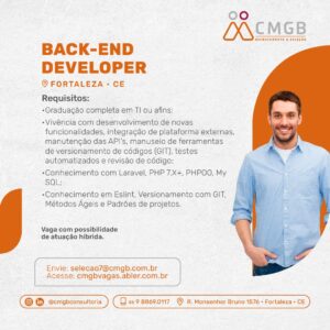 Vaga para Desenvolvedor backend