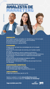 Vaga para Analista de Marketing
