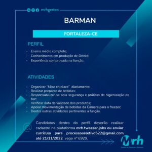 Vagas para Restaurante