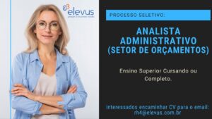 Vaga para Analista Adminstrativo