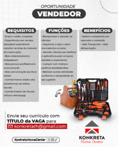 Vaga para Vendedor