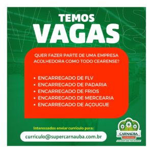 Diversas vagas para Supermercado