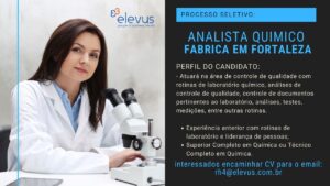 Vaga para Analista Quimico