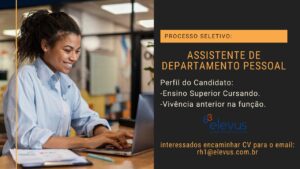 Vaga Assistente de DP