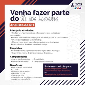 Vaga para Analista de RH