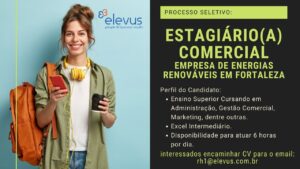 Vaga para Estágio Comercial