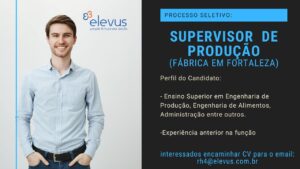 Vaga Supervisor de Produção