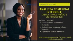Vaga para Analista Comercial