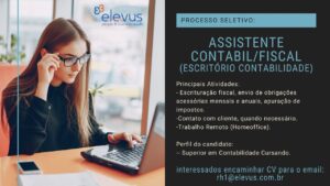 Vaga para Assistente Contabil