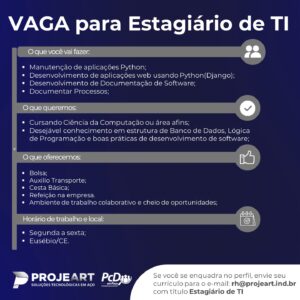 Vaga de Estágio em TI
