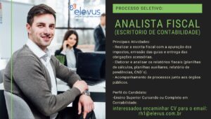 Vaga para Analista Fiscal