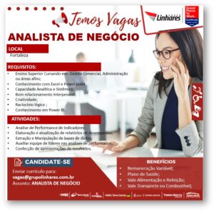 Vaga para Analista de Negócio