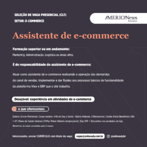 Vaga para Assistente de E-commerce