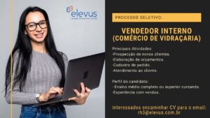 Vaga para Vendedor Interno