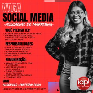 Vaga para Social Media