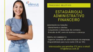 Vaga de Estágio Adminstrativo