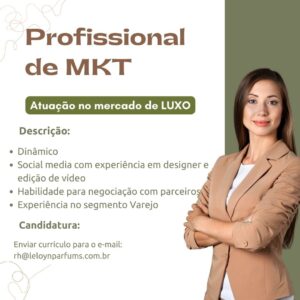 Vaga para Profissional de Marketing