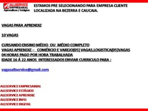 Vagas para Jovem Aprendiz