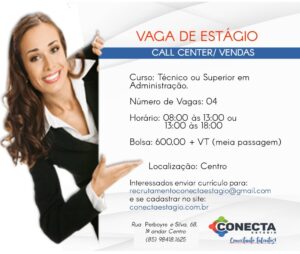 Vaga de Estágio Call Center