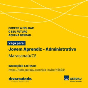 Vaga Jovem Aprendiz - Administrativo