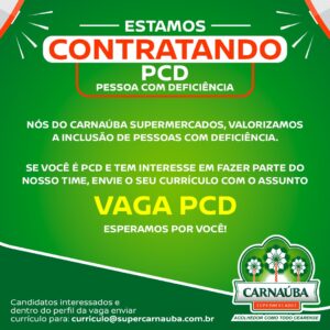 Vaga para PCD