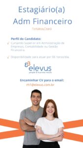Vaga de Estágio Adminstrativo / Financeiro
