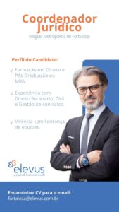 Vaga para Coordenador Juridico
