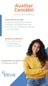 Vaga para Auxiliar Contábil