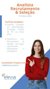 Vaga para Analista de Recrutamento e Seleção