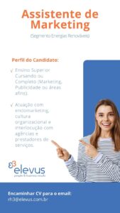 Vaga para Assistente de Marketing