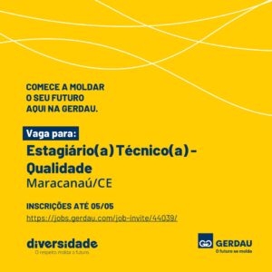 Vaga de Estágio Técnico de Qualidade