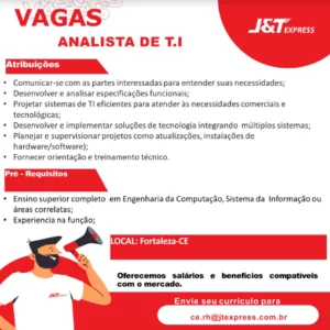 Vaga para Analista de TI