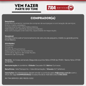 Vaga para Comprador