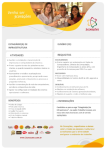 Vaga de Estágio em Infraestrutura