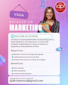 Vaga de Estágio em Marketing