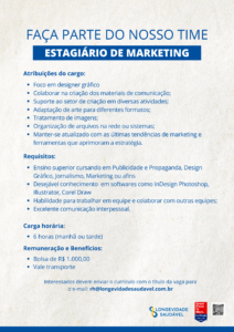 Vaga de Estágio de Marketing