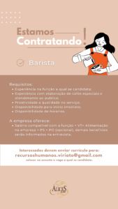 Vaga para Barista
