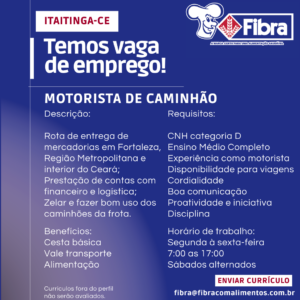 Vaga para Motorista de Caminhão