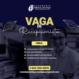Vaga de Recepcionista