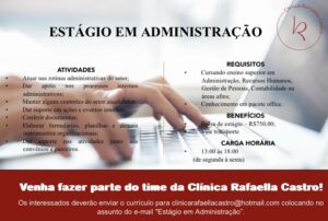 Vaga de Estágio em Adminstração