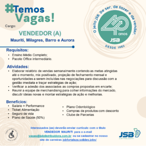 Vaga para Vendedor