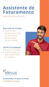 Vaga para Assistente de Faturamento