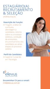 Vaga de Estágio em Recrutamento e Seleção