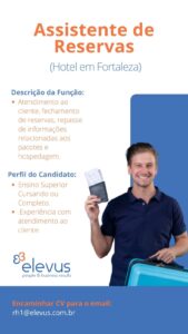 Vaga para Assistente de Reservas