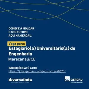 Vaga de estágio de engenharia
