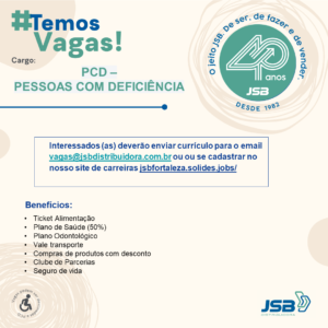 Vaga para PCD