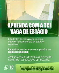 Vaga de Estágio para Edificações
